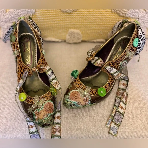 Custom~HandMade~One-of-a-Kind!! Mary Jane with unique wedge, US8/EU39/UK40. - Picture 4 of 12